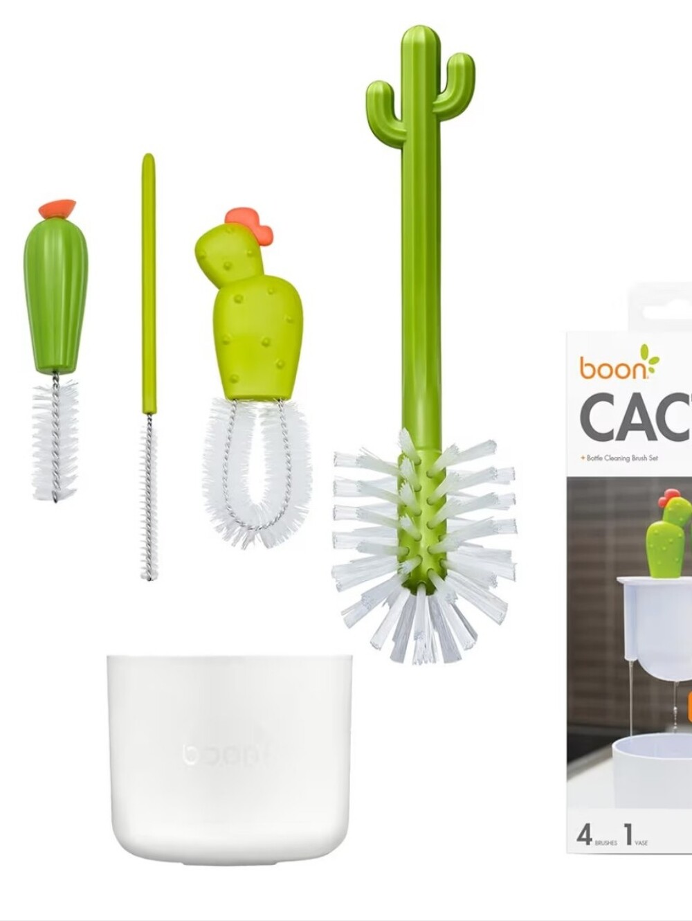 NWOT, Cactus Bottle Brush Set